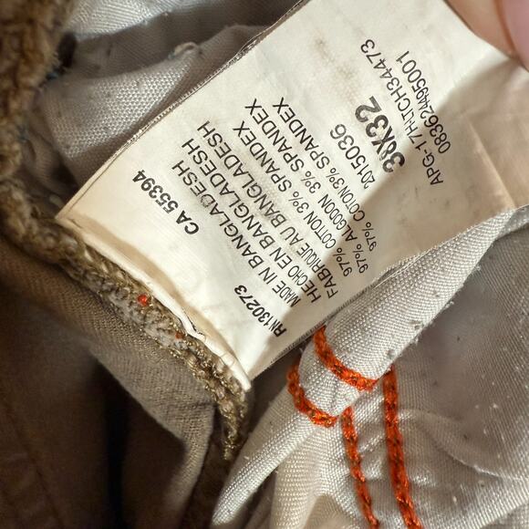 Lee Pants Mens 38x32 Beige Khaki Extreme Motion Straight Fit Tapered Leg Chinos - Picture 11 of 12